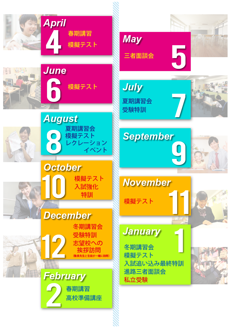高校受験コース年間行事